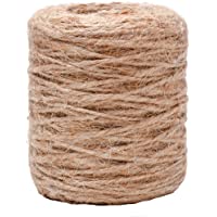 Amazinggirl Cuerda de Yute Cordel - Yute Cuerdas de Esparto Rollo de Cuerda para Manualidades Cuerda Yute Gruesa Hilo…